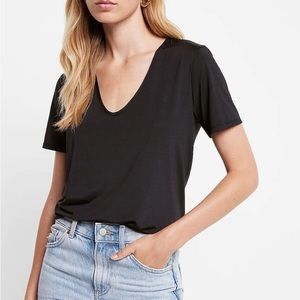 Express Silky Slimming V Neck Tee - NWT